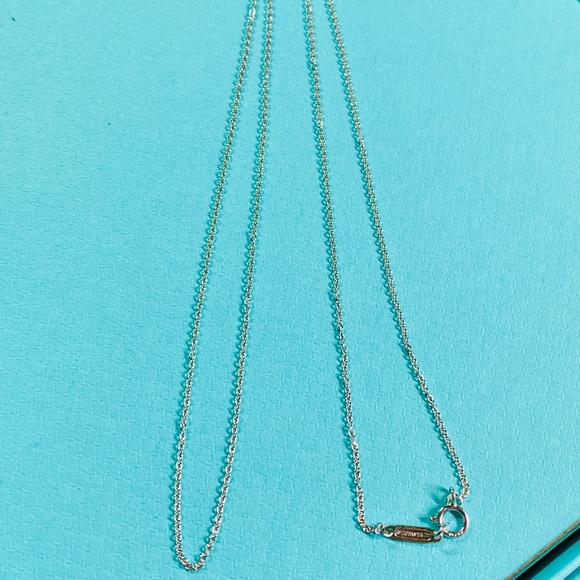 Tiffany & Co 18k gold chain 20” New with box  MSRP $550 - Picture 1 of 5